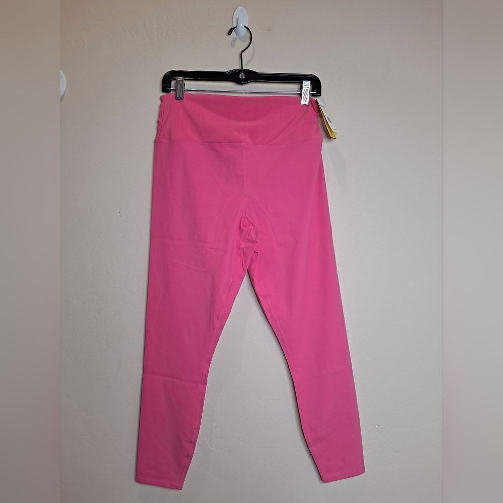EleVen by Venus Williams Rebel Leggings in Hot Fuchsia w/ruched back Large NWT